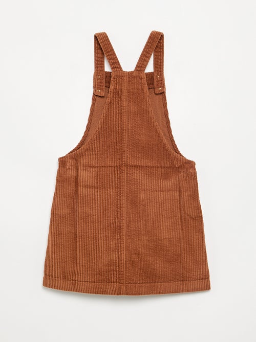 Vestido peto de pana - Kiabi