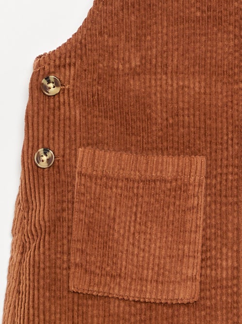 Vestido peto de pana - Kiabi