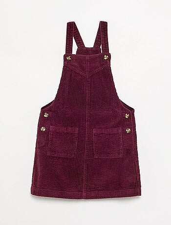 Vestido peto de pana