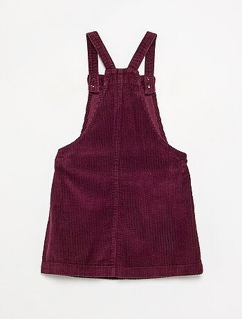 Vestido peto de pana