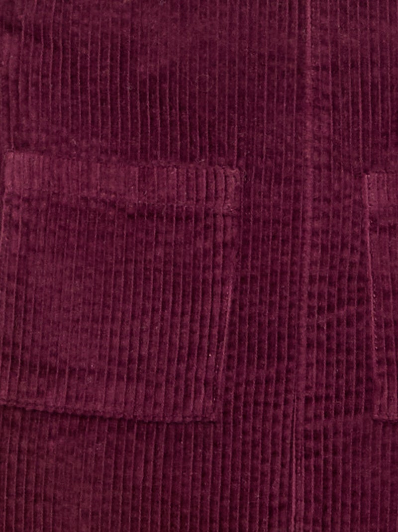 Vestido peto de pana Rosa - Kiabi