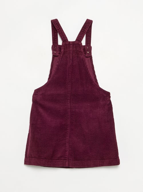 Vestido peto de pana - Kiabi