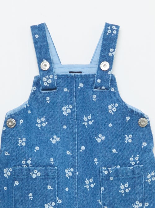 Vestido peto estampado - Kiabi