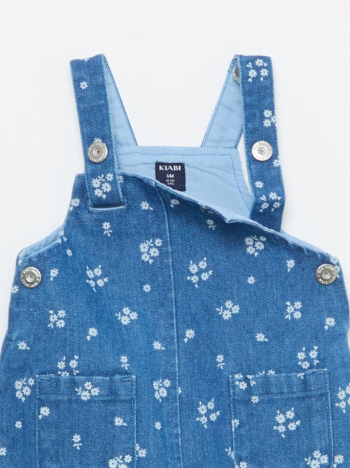 Vestido peto estampado - Kiabi