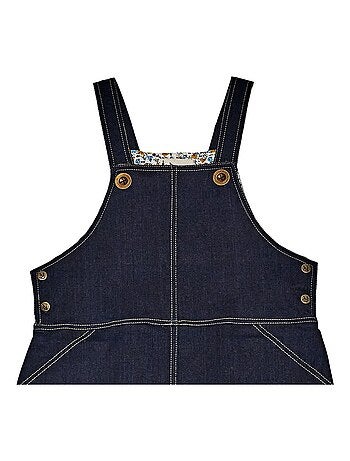 Vestido Peto para Niña | Denim Azul Oscuro | LOLA