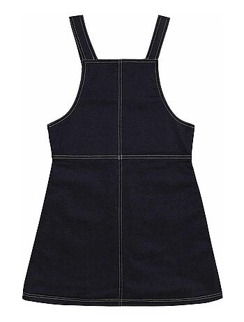 Vestido Peto para Niña | Denim Azul Oscuro | LOLA