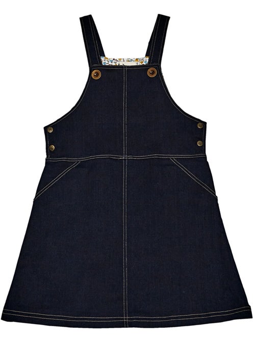 Vestido Peto para Niña | Denim Azul Oscuro | LOLA - Kiabi