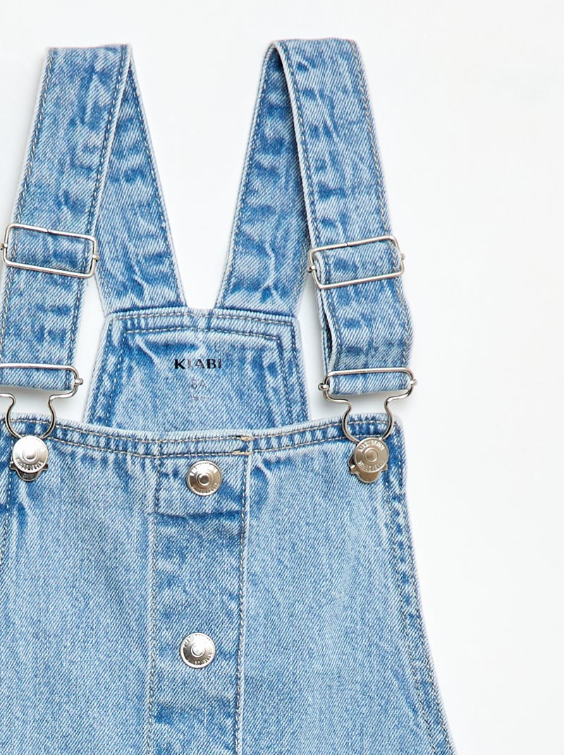 Vestido peto vaquero Azul - Kiabi