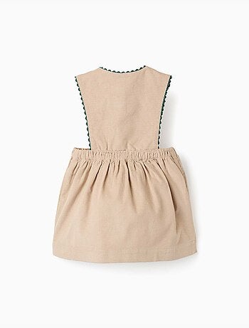 Vestido pichi de pana con bolsillos