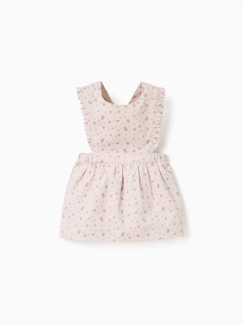 Vestido pichi de pana con motivo floral - Kiabi