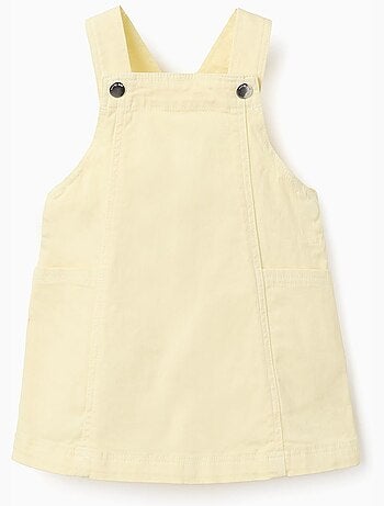 Vestido pichi de sarga con bolsillos
