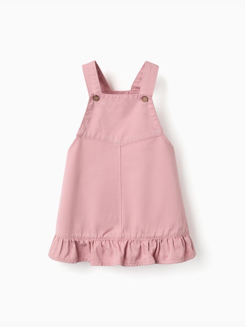 Vestido pichi de sarga con dobladillo con volantes - Kiabi