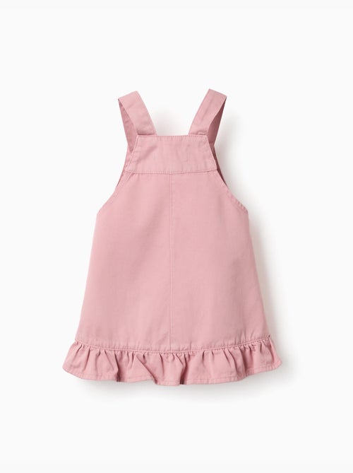 Vestido pichi de sarga con dobladillo con volantes - Kiabi