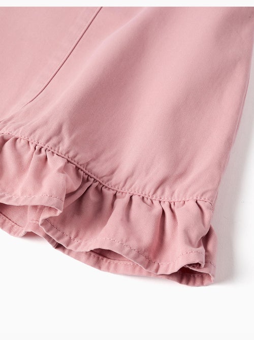 Vestido pichi de sarga con dobladillo con volantes - Kiabi