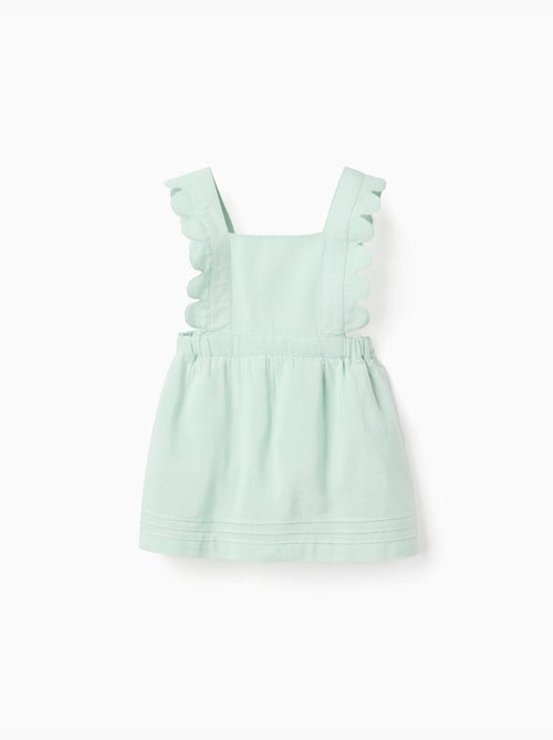 Vestido pichi fabricado en algodón y lino - Kiabi