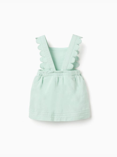 Vestido pichi fabricado en algodón y lino - Kiabi