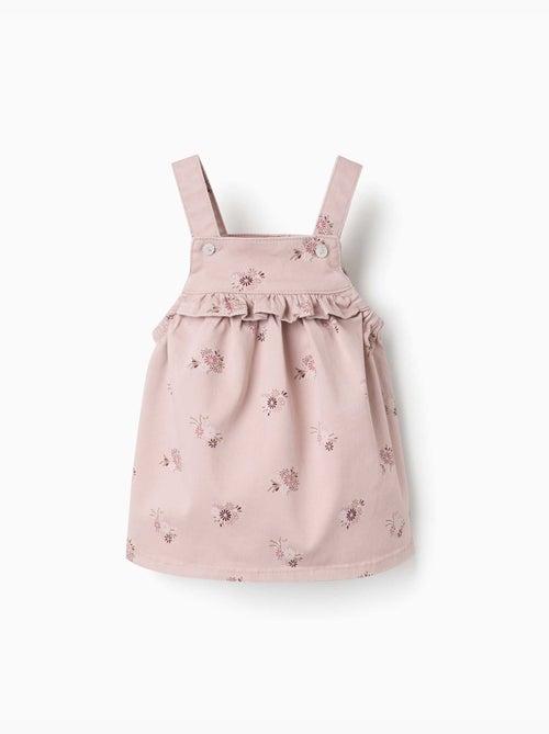 Vestido pichi sarga con estampado floral - Kiabi Vestido pichi sarga con estampado floral - Kiabi
