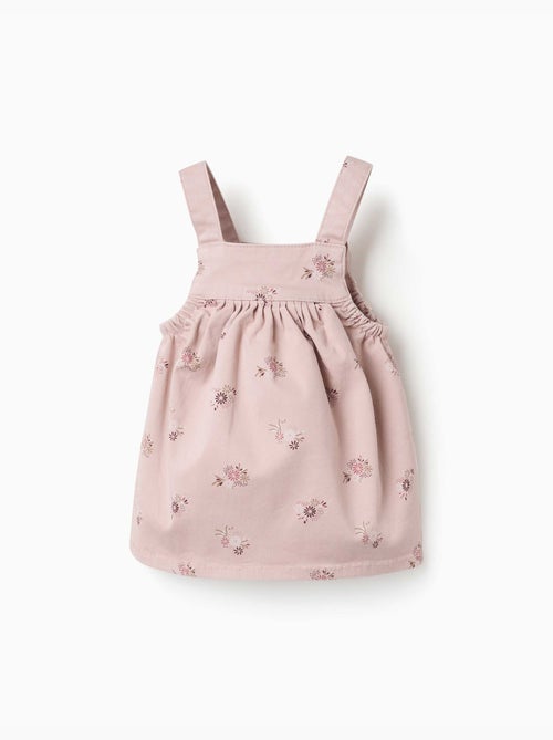 Vestido pichi sarga con estampado floral - Kiabi Vestido pichi sarga con estampado floral - Kiabi