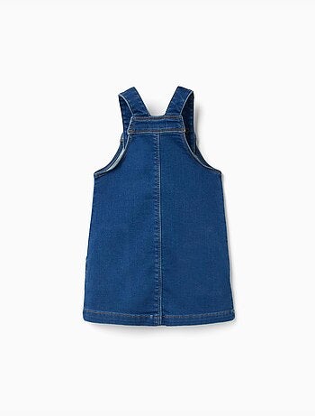 Vestido pichi vaquero con bolsillos frontales