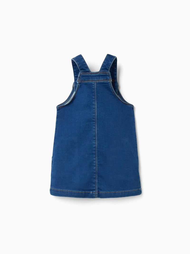 Vestido pichi vaquero con bolsillos frontales Azul Azul - Kiabi