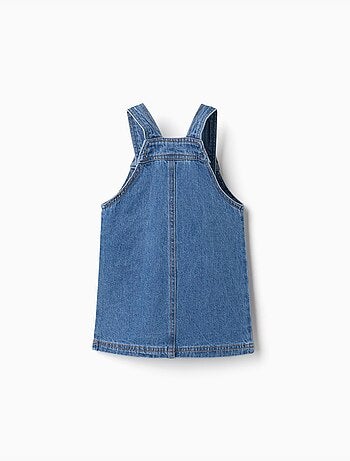 Vestido pichi vaquero con bordado de minnie