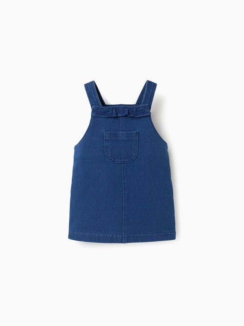 Vestido pichi vaquero con volantes - Kiabi
