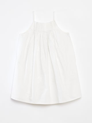 Vestido plisado bordado