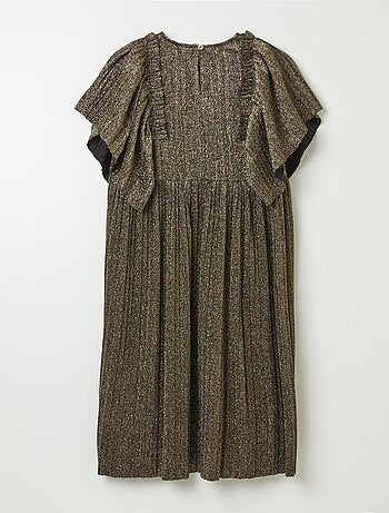Vestido plisado brillante
