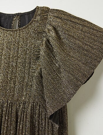 Vestido plisado brillante