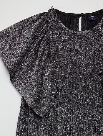 Vestido plisado brillante