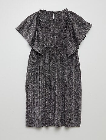 Vestido plisado brillante