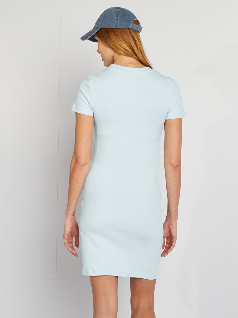 Vestido premamá ajustado AZUL Premamá Mujer Kiabi