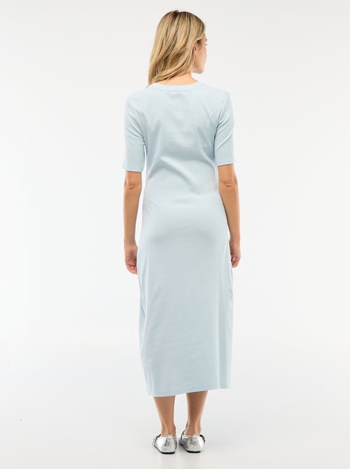 Vestido premamá con torsión frontal - Kiabi