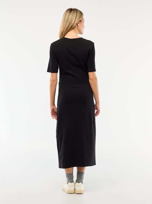 Vestido premamá con torsión frontal - Kiabi