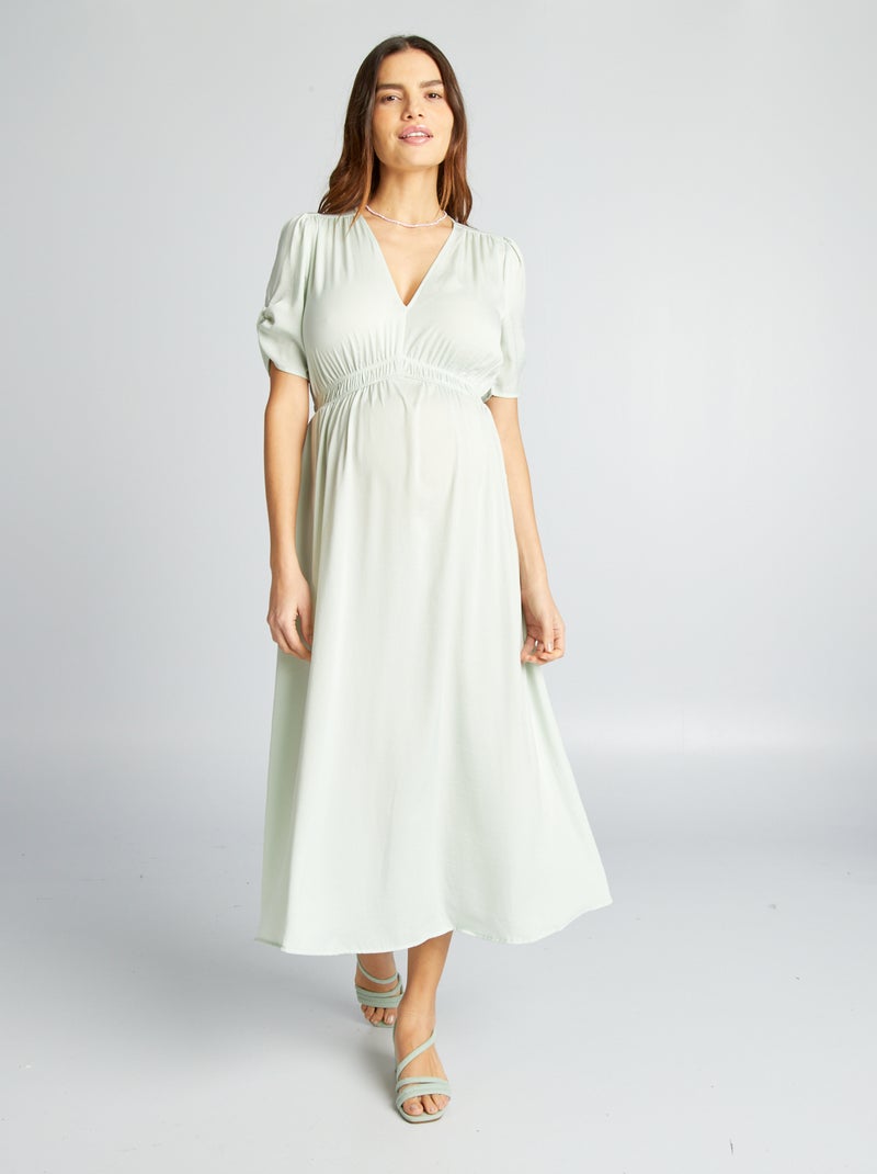 Vestido premamá de ceremonia VERDE - Kiabi