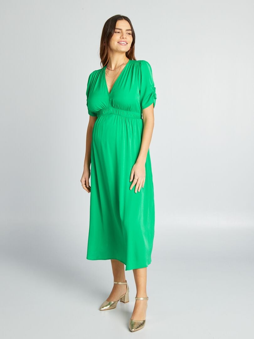 Vestido premamá de ceremonia - VERDE - Kiabi - 25.00€