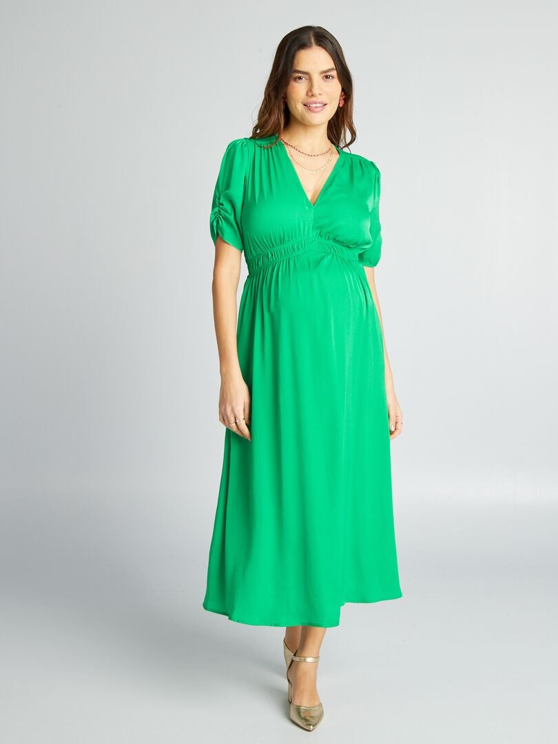 Vestido premamá de ceremonia - VERDE - Kiabi - 25.00€