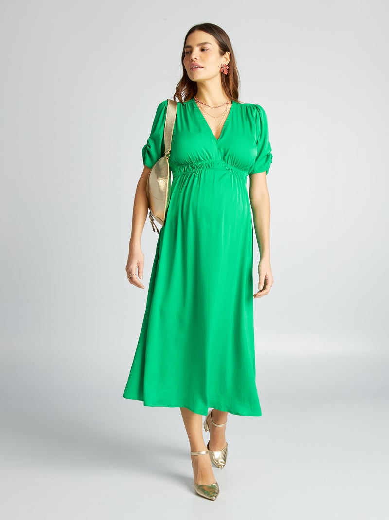 Vestido premamá de ceremonia VERDE - Kiabi