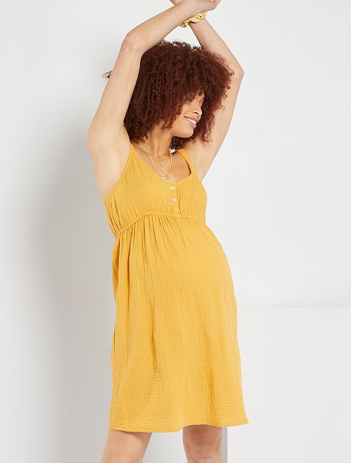 Mujer M\u0026S Collection Vestido Columna Premamá A Media Pierna De Algodón De  Escote En Pico Negro | Vestidos \u0026 Monos — EVENTOSYUME