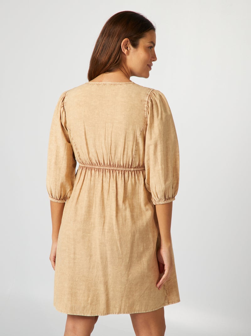 Zara Shop Vestidos Premam Zara Vestido En Mezcla De Lino Vestido Midi  Vestido De Lino