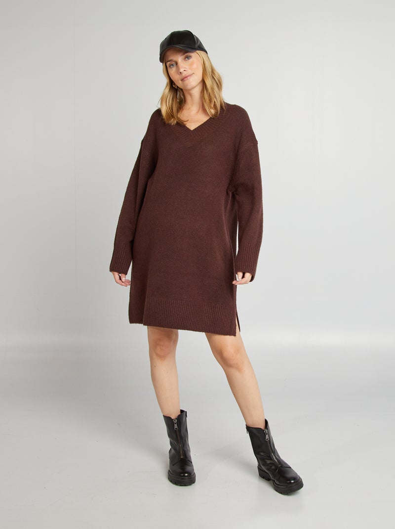 Vestido premamá de punto PURPURA - Kiabi