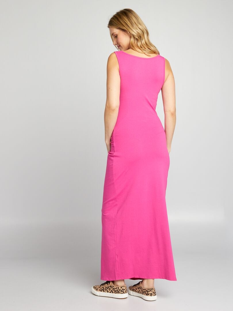 Vestidos Playa Happy Mama NURSING Vestido Largo Powder Pink