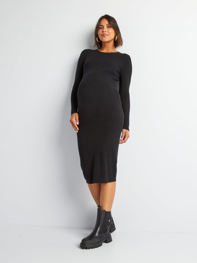Vestido premamá negro - Kiabi