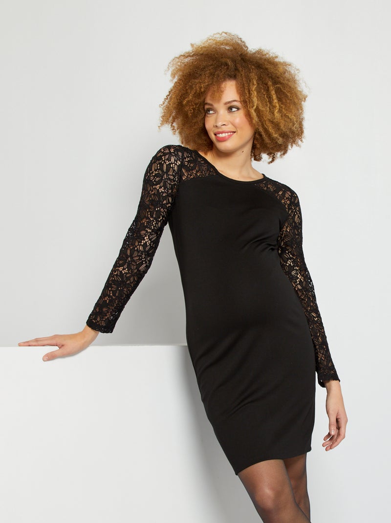 Vestido premamá Negro - Kiabi