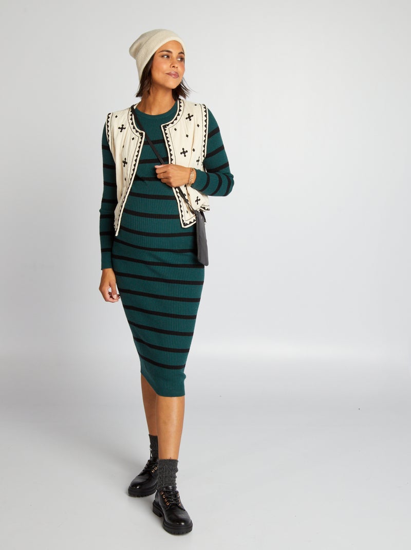 Vestido premamá VERDE - Kiabi