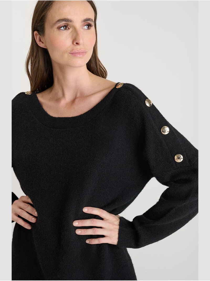 Vestido recto CARMENA Negro - Kiabi