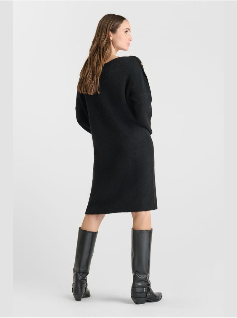 Vestido recto CARMENA Negro - Kiabi