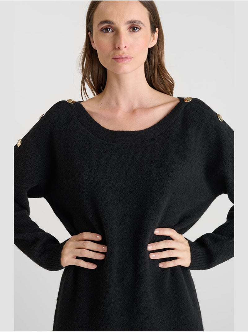 Vestido recto CARMENA Negro - Kiabi