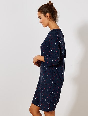 Vestido recto con manga 3/4 - Kiabi