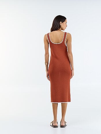 Vestido recto de punto